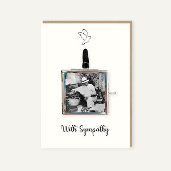 Personalised Sympathy Card And Photo Frame Keepsake, 2 of 4