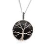 Black Onyx Tree Of Life Gemstone Necklace, thumbnail 1 of 5