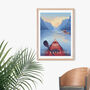 Go Kayaking Travel Poster Art Print, thumbnail 4 of 8