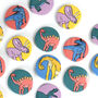 Dinosaurs Mini Badge Five Pack, thumbnail 1 of 8
