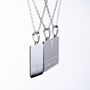 Fuck You Three Pc Stainless Steel Friendship Necklace, thumbnail 6 of 11