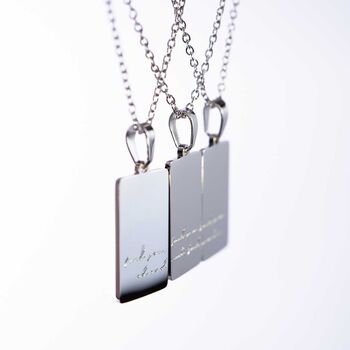Fuck You Three Pc Stainless Steel Friendship Necklace, 6 of 11