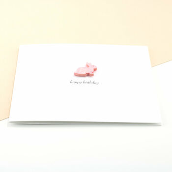 Birthday Pink Bunny Card, 2 of 2