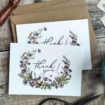 Ditsy Floral Thank You Cards, 5 of 8