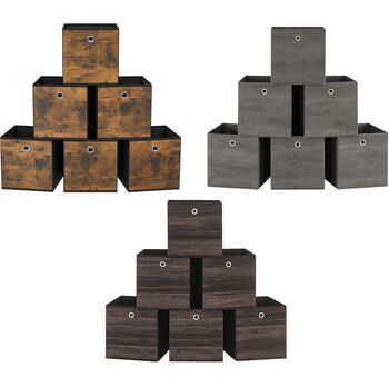 Six Pack Collapsible Storage Boxes With Handles, 10 of 10