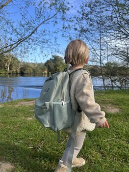 Personalised Kids Mini Sage Backpack, 2 of 10
