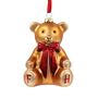 Personalised Teddy Bear Glass Christmas Tree Decoration With Gift Box, thumbnail 2 of 4