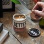 'Better Latté Than Never' Coffee Scented Candle, thumbnail 2 of 5