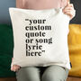 Custom Quote Cushion, thumbnail 1 of 2