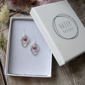 Ruby Drop Earrings, 2 of 4