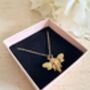 18 K Gold Plated Bee Pendant Necklace, thumbnail 9 of 11