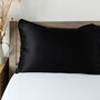 Silk Pillowcase Gift Box Black 100% Pure Soft Mulberry Silk Satin Standard Double, thumbnail 2 of 9