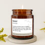 Brown Jar Candle • 'Sister Definition” • Scented Jar Candle • Special Gift • Humor Candle • Gift For Her • Sentiment Gift, thumbnail 1 of 3