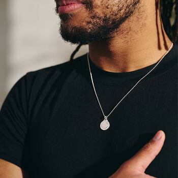 St Christopher Silver And Gold Or Rose Gold Necklace, 7 of 12