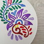 Personalised Bright Floral Clay Coaster, thumbnail 5 of 5