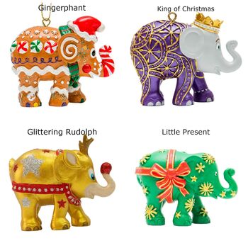 Christmas Tree Hanging Baubles From Elephant Parade, 3 of 9