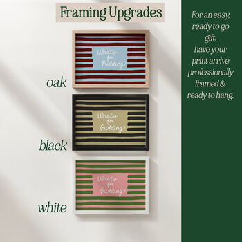 What's For Pudding? Funny Kitchen Print, 7 of 12