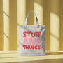 Stuff And Things Tote Bag, Cotton Shoulder Bag, thumbnail 1 of 4