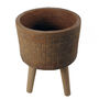 Woven Effect Composite Planter With Stand Large, thumbnail 4 of 8