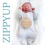 White Cloud Zip Up Babygrow, thumbnail 1 of 4