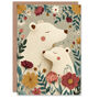 Soft Floral Theme Bears And Flowers Happy Mother's Day Card, thumbnail 1 of 6