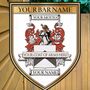 Coat Of Arms Family Crest Bar Sign, thumbnail 7 of 12