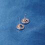 Moon And Star Sterling Silver Stud Earrings, thumbnail 4 of 7