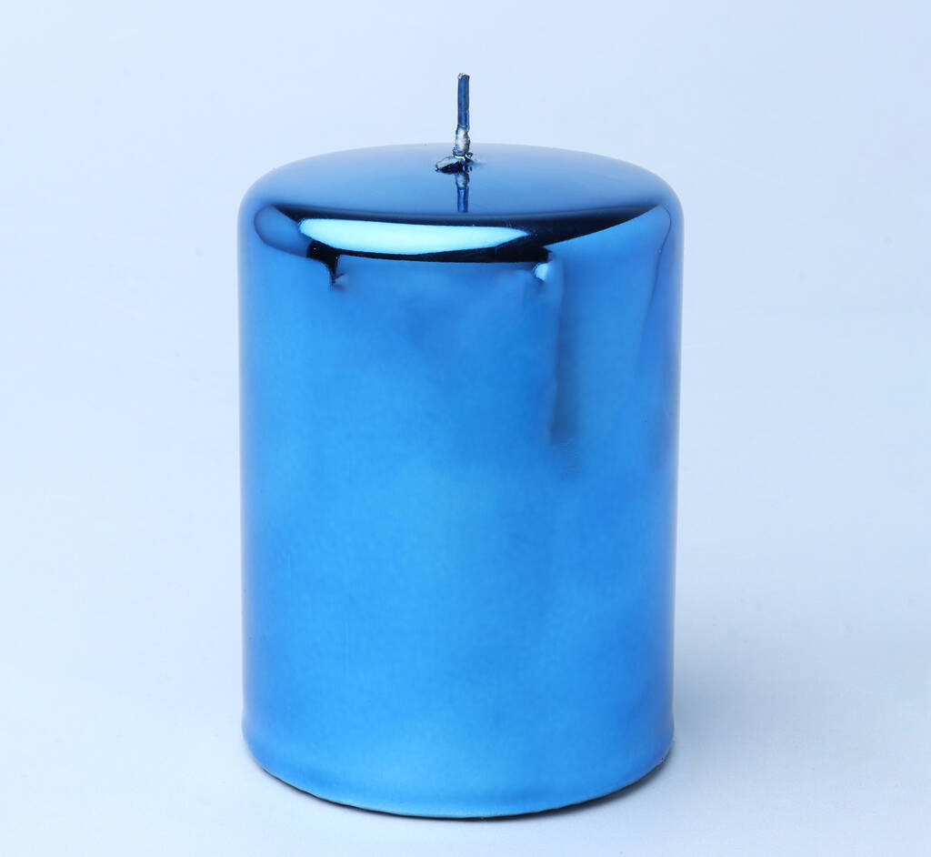 Blue Glass Effect Candles By G Decor By G Decor