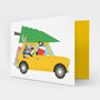 Festive Vehicle Christmas Cards Four Pack, thumbnail 3 of 3