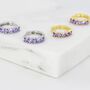 Minimalist Amethyst Purple Cz Huggie Hoop Earrings, thumbnail 1 of 11