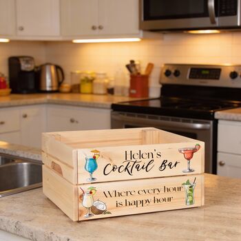 Personalised Cocktail Bar Gift Crate, 2 of 5