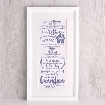 Story Of My Grandparents Print, 4 of 8