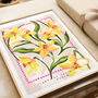 March Birth Month Flower Art Print, thumbnail 5 of 6