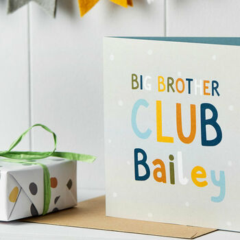 Personalised New Big Brother Greeting Card, 3 of 3