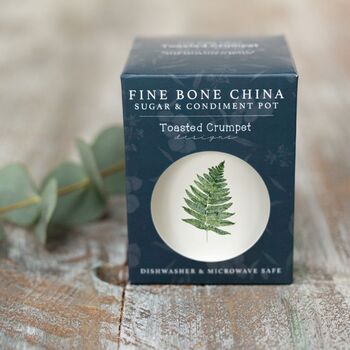 Woodland Fern Boxed Fine Bone China Sugar Pot, 2 of 2