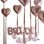 Rose Gold Bride And Heart Balloons Room Decorations Kit, thumbnail 3 of 3
