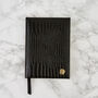 Leather Everyday Journal : Black Croc , Personalised, thumbnail 1 of 5