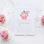 Cherry Cupcake Party Personalised Invitation, thumbnail 1 of 1