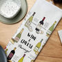 Wine And Cheese Pairings Personalised Tea Towel, thumbnail 3 of 7