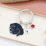 Personalised Black Labrador Retriever Keyring, thumbnail 2 of 11