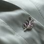 Leaf Design Gold Or Silver Colour Modesty Pin, thumbnail 3 of 11