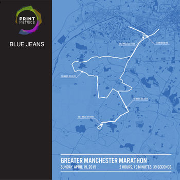 Personalised Manchester Marathon Poster, 4 of 12