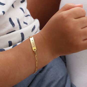 9ct Gold Personalised Christening Bracelet, 2 of 5
