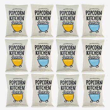 Vegan Popcorn Mixed Sharing Box 100g X 12, 3 of 5