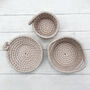 Macrame Kit, Coiled Baskets, Nude, thumbnail 4 of 9