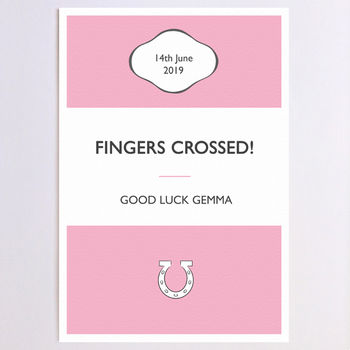Personalised Good Luck Stripe Card, 2 of 6