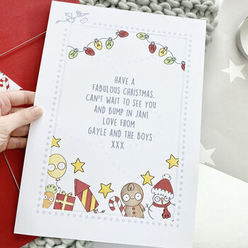 Bumps First Christmas Decoration Sticker Kit Mum To Be, 7 of 12