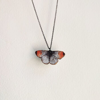 Orange Tip Butterfly Pendant Necklace, 2 of 4