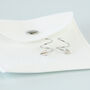 Sterling Silver Arrowhead Spiral Hoop Earrings, thumbnail 4 of 5