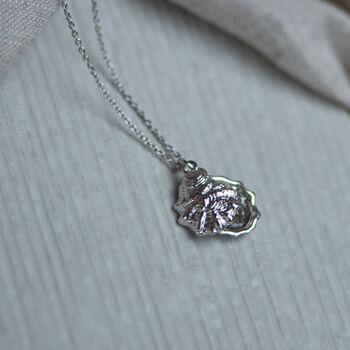Gaia Sterling Silver Oyster Shell And Pearl Necklace, 6 of 11
